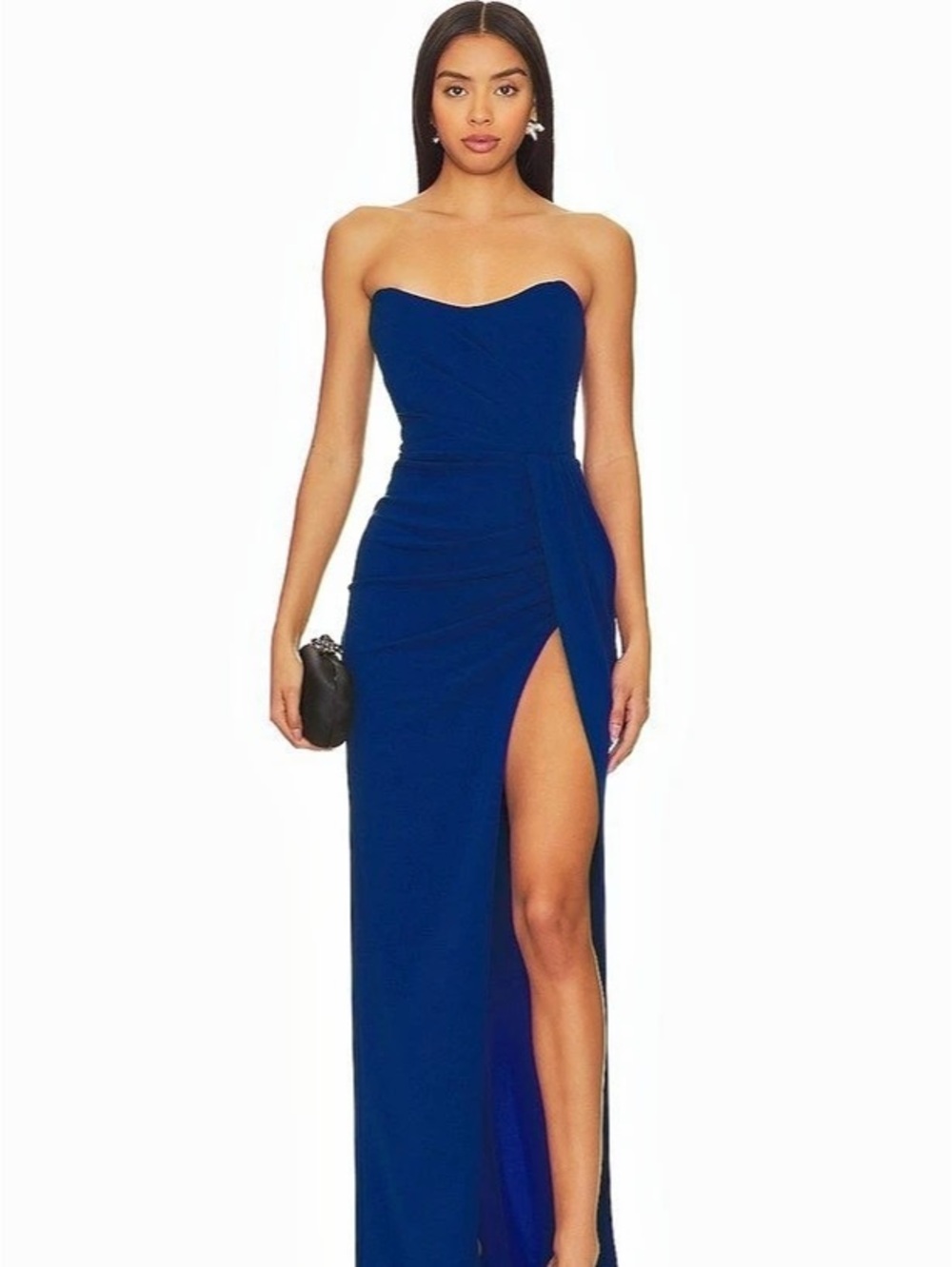 Katie May Pamela Gown Maxi Gown in Blue Size Small NWT